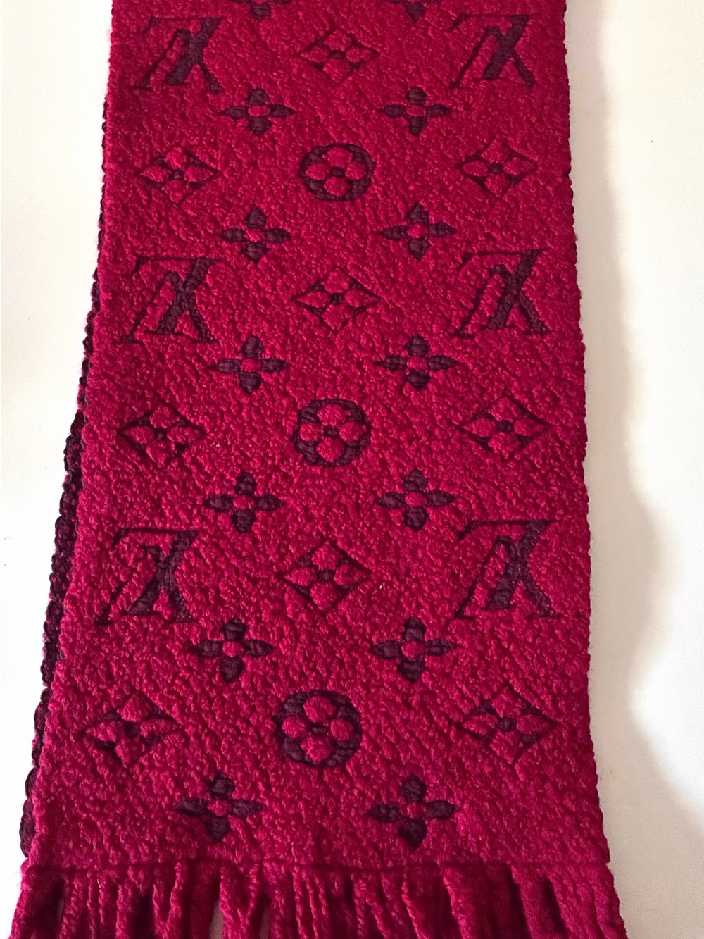 Louis Vuitton monogram thick scarf